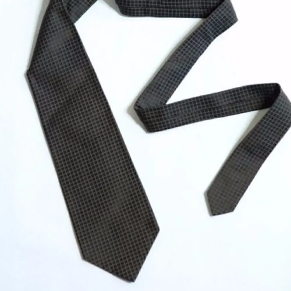 ‎J.Crew Brown Tie Silk Black & Brown Checkered Tie